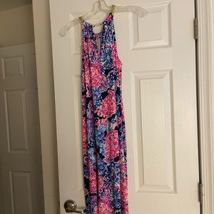 Lilly Pulitzer printed midi dress.